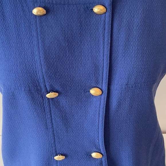 Vintage Front Buttoned Pure Virgin Wool Dress - Picture 5 of 14